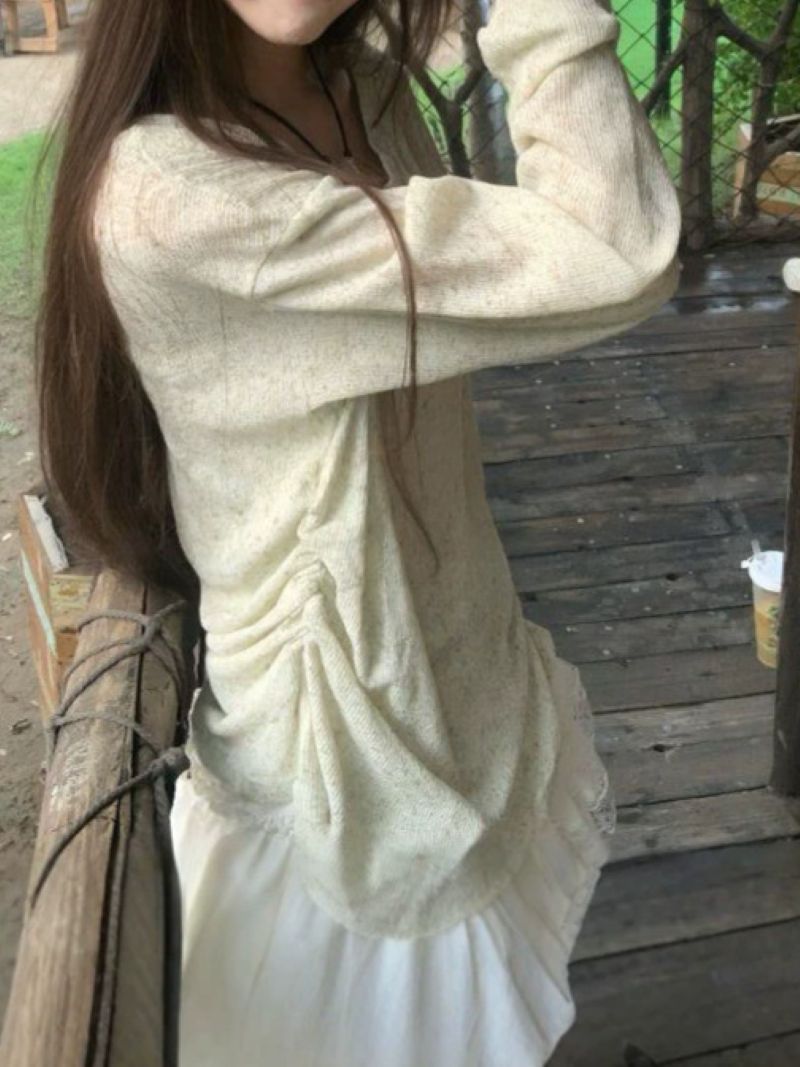 Blusa de manga comprida com de - Blouses avaliação e preço