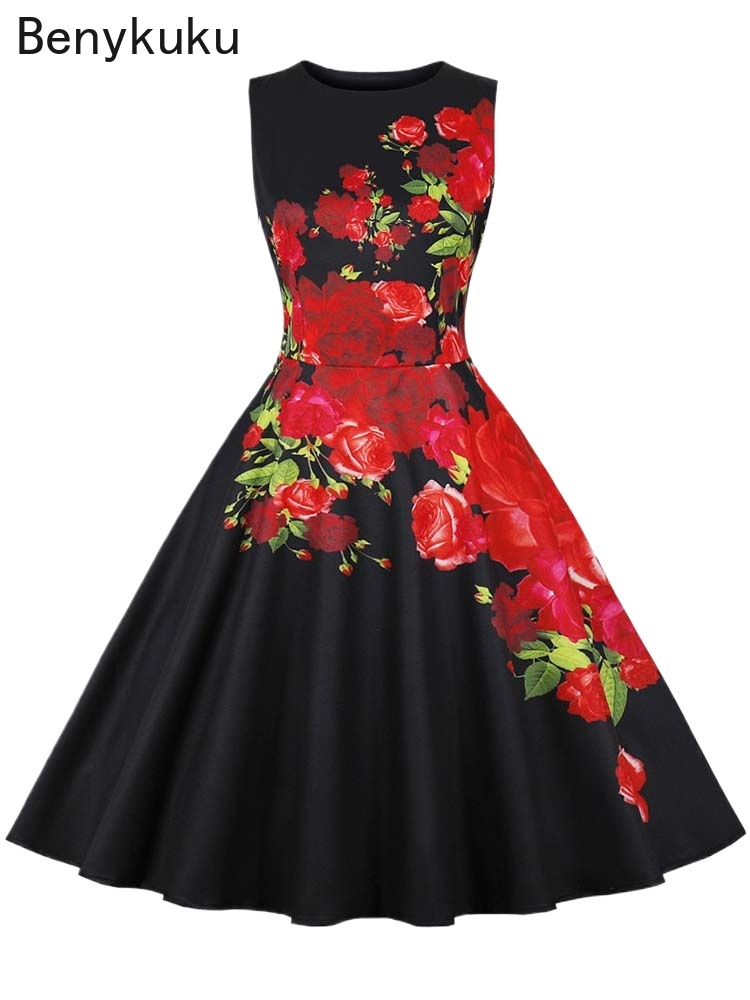 1950s vintage vestido de verão - French Vintage Floral Midi Dress avaliação e preço