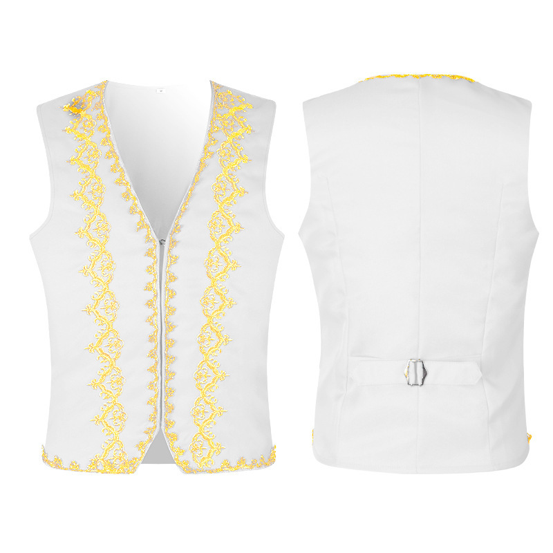 Colete medieval com bordados d - Tops avaliação e preço