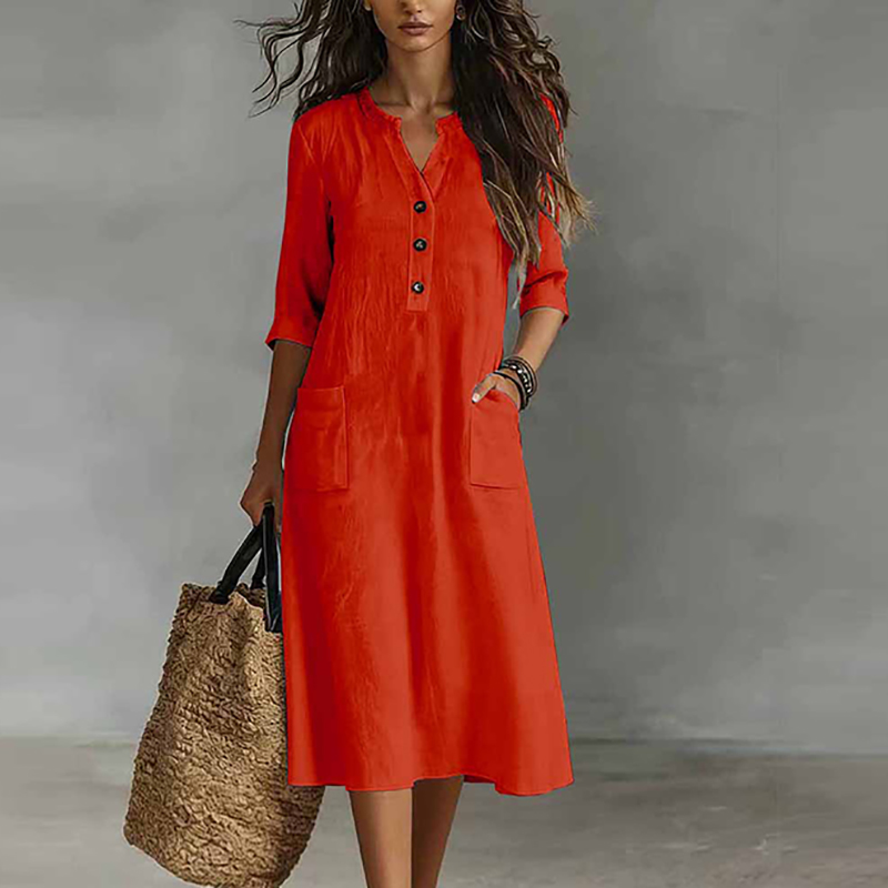 Vestido Midi Feminino Casual d - Boho Summer Beach Maxi Dress avaliação e preço