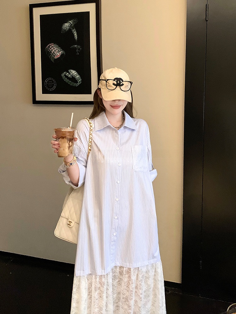 Vestido Chemise Feminino Luu C - Korean Style A Line Shirt Dress avaliação e preço