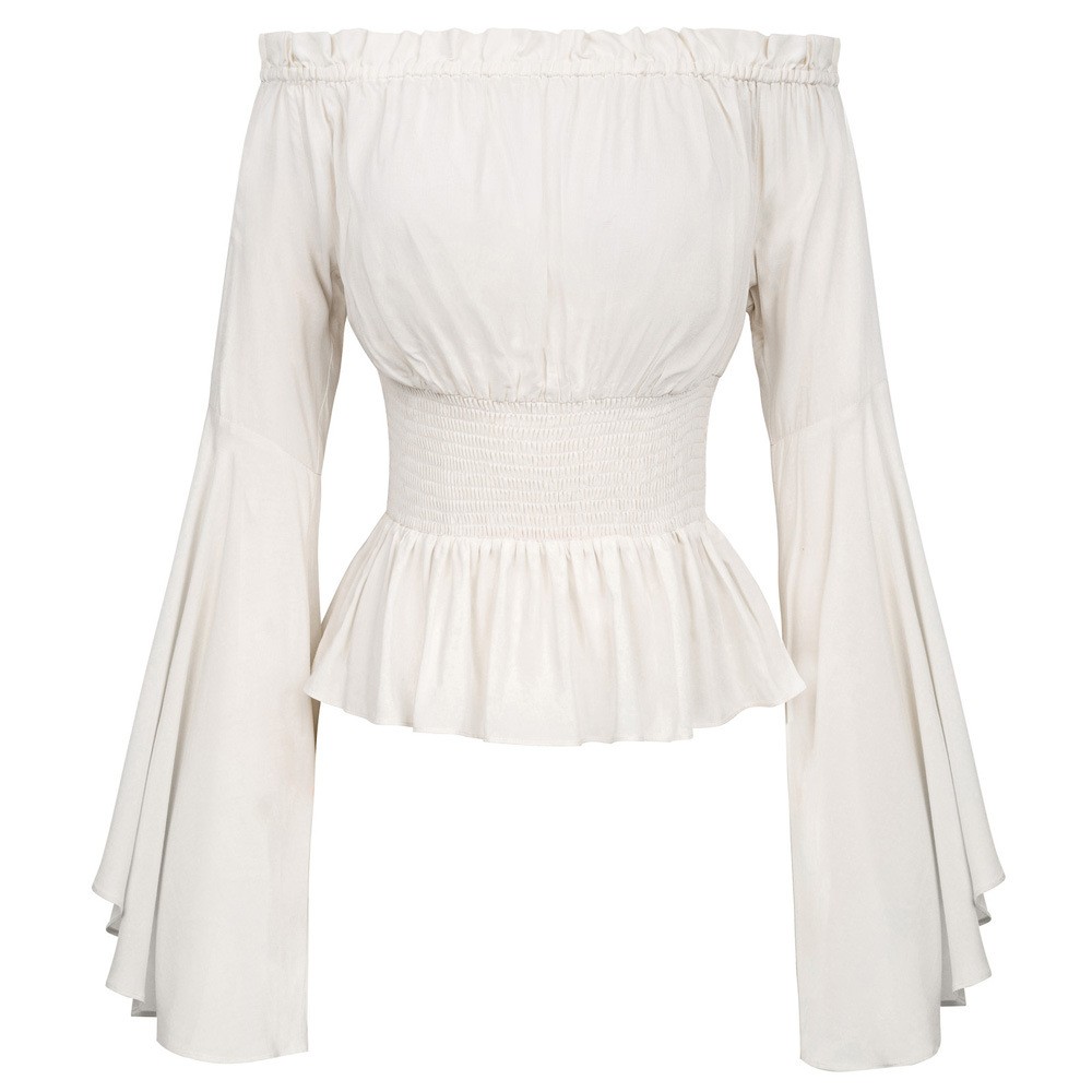 Blusa de manga comprida, com d - Tops avaliação e preço